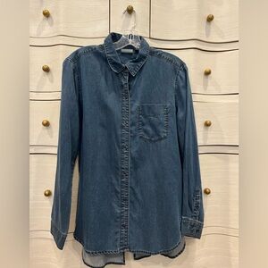 Athleta Denim Shirt Size Small